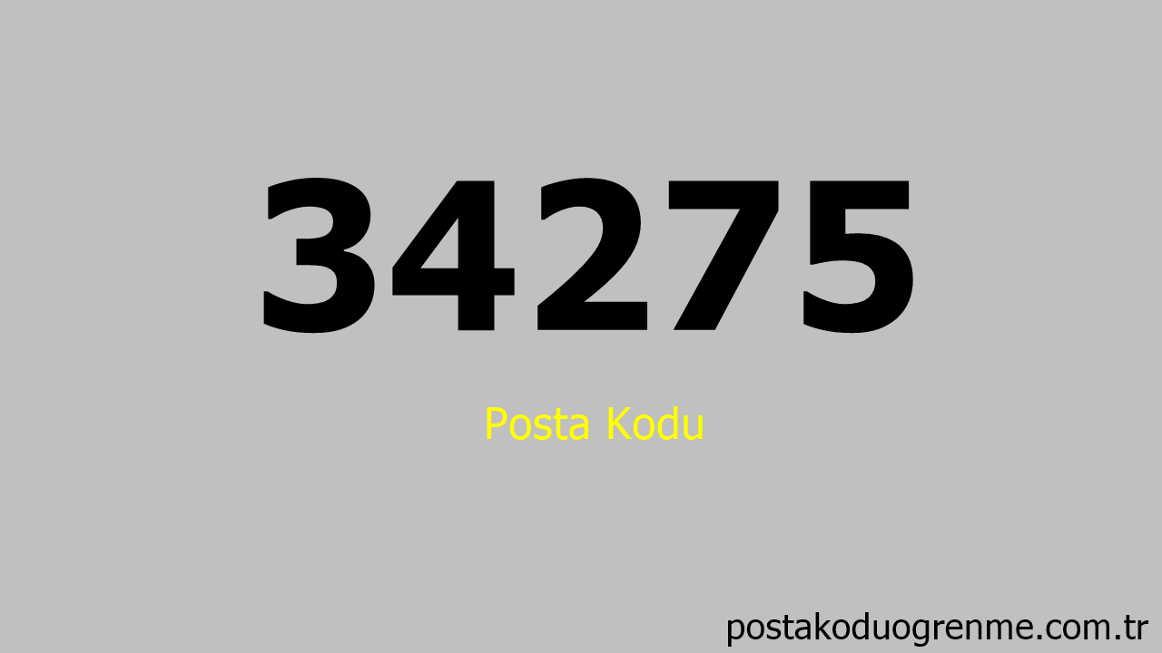 34275 Posta Kodu